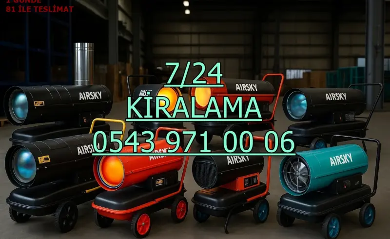 Ankara Çankaya Elektrikli Kiralık Isımak Isıtıcı Kiralama Mazotlu Isıtıcılar