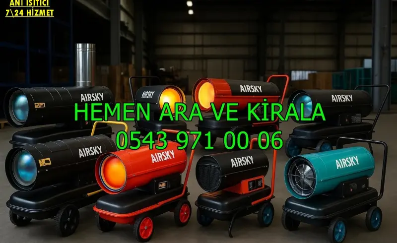 Ankara Elmadağ Elektrikli Kiralık Isımak Isıtıcı Kiralama Mazotlu Isıtıcılar