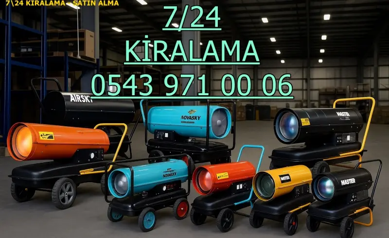 İzmir Bayraklı Elektrikli Kiralık Isımak Isıtıcı Kiralama Mazotlu Isıtıcılar